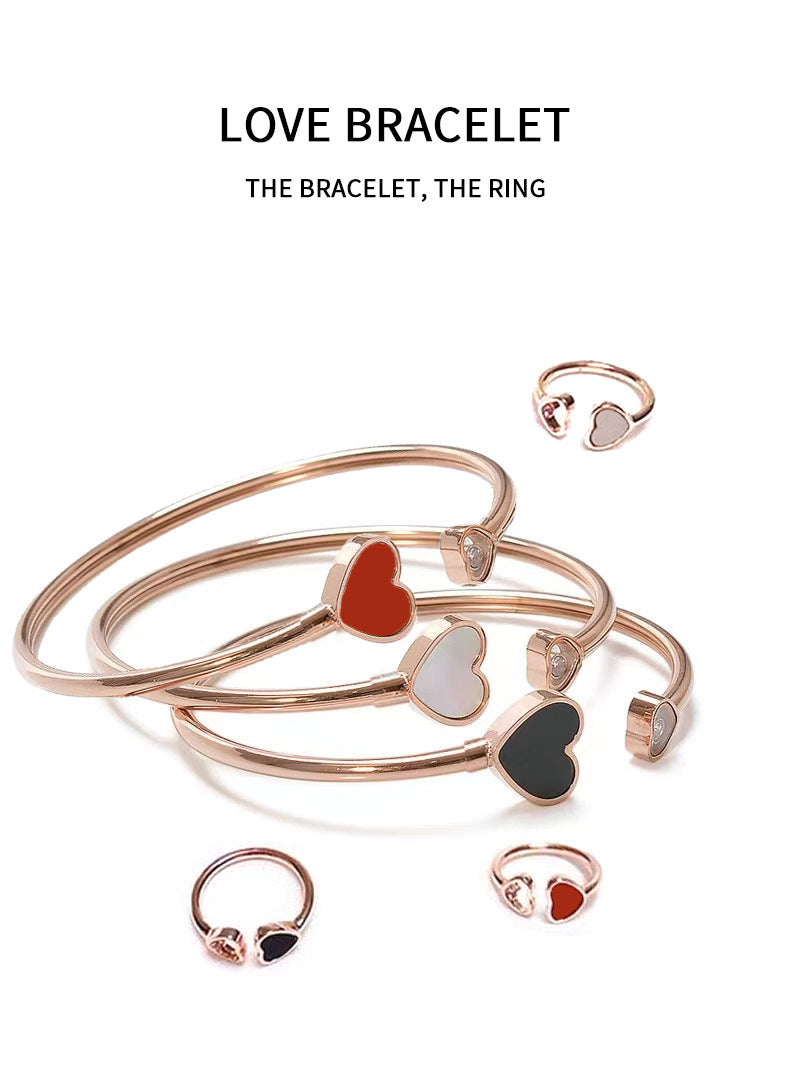 Fragrant Power Rose Gold Plated Peach Rings