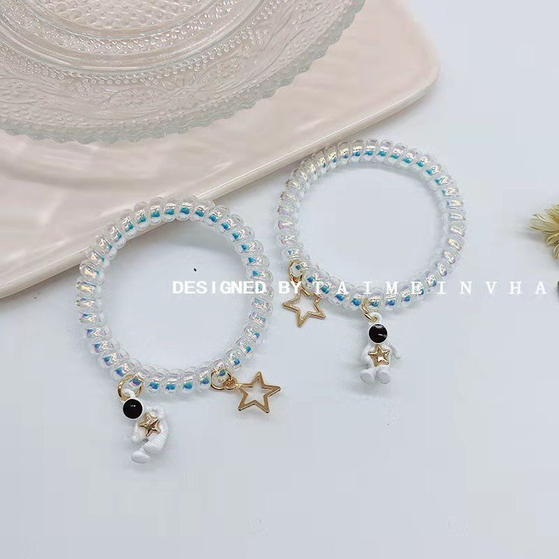 Astronaut Magnet Suction Small Rubber Band For Boyfriend Couple Bracelets