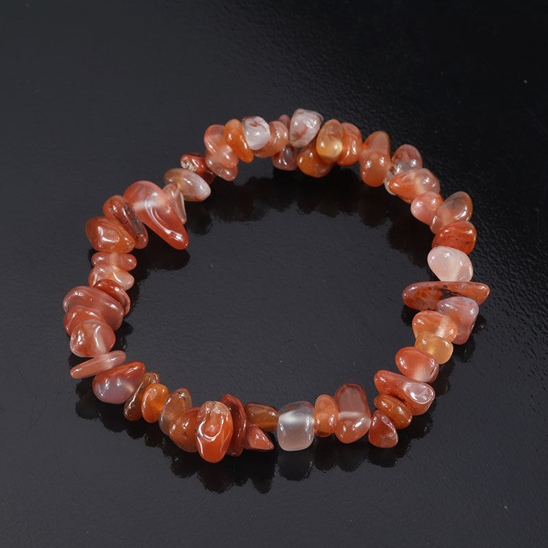 Natural Colorful Gravel Irregular Hand-woven Stretch Bracelets