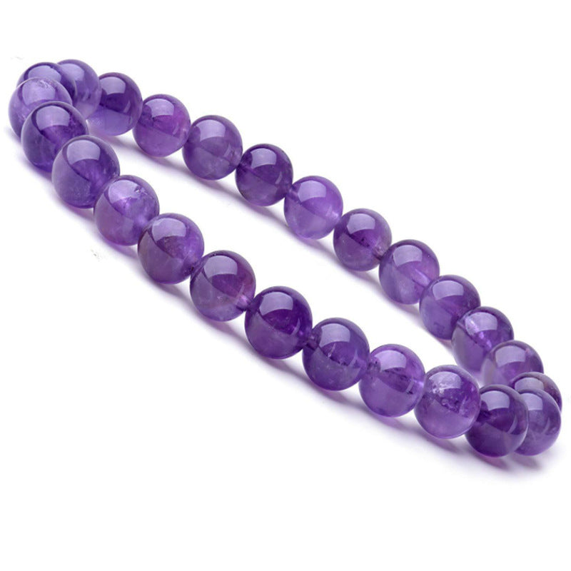 Men's Natural Stone Beads White Turquoise Elastic Bracelets