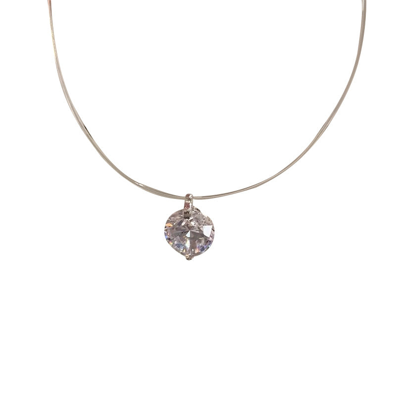 Women's Line Flash Zircon Light Luxury High-grade Necklaces