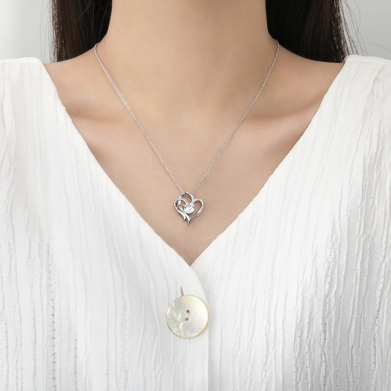 Women's Heart-to-heart Elegant Graceful High-grade Inlaid Zircon Necklaces
