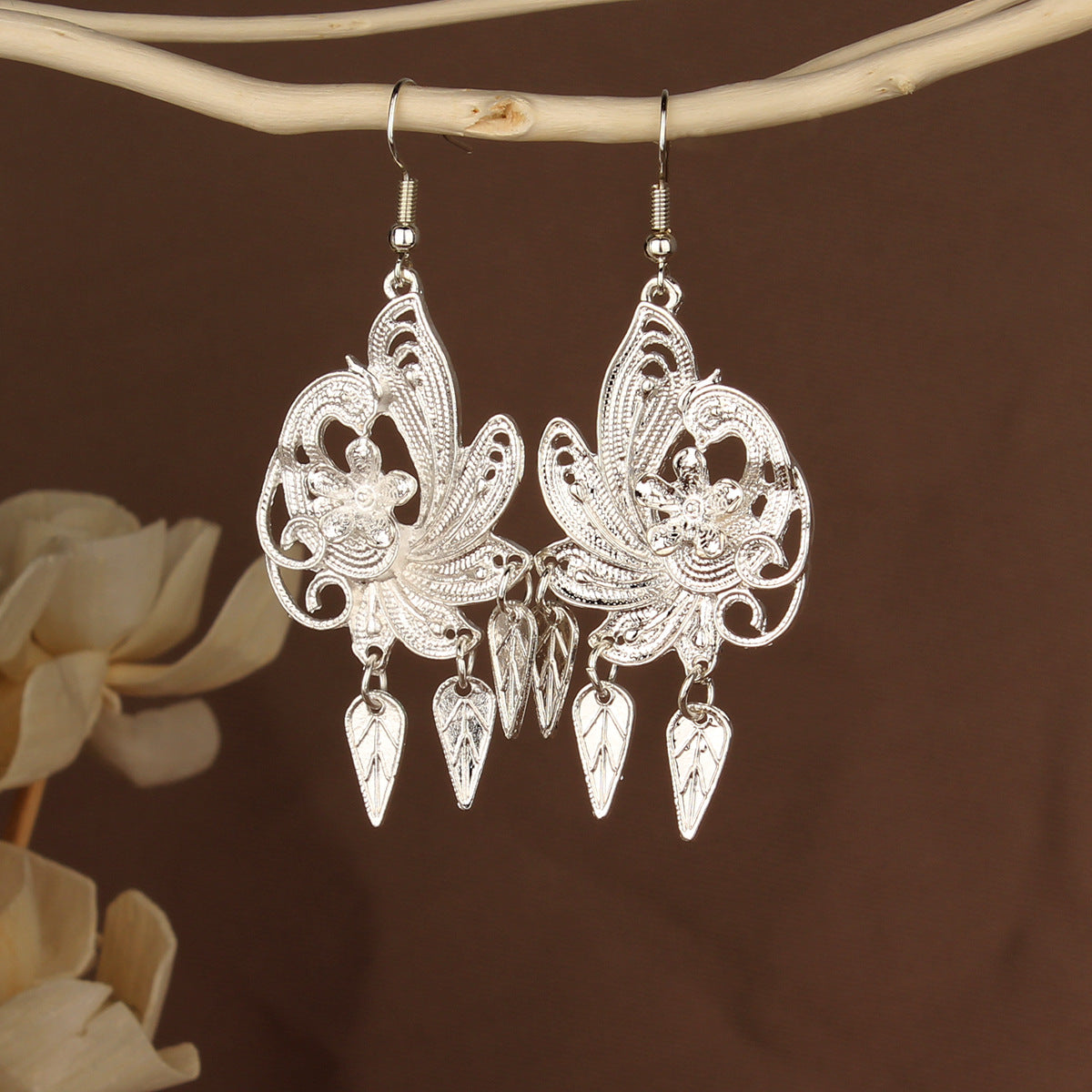 Chinese Style Retro National Miao Sier Earrings