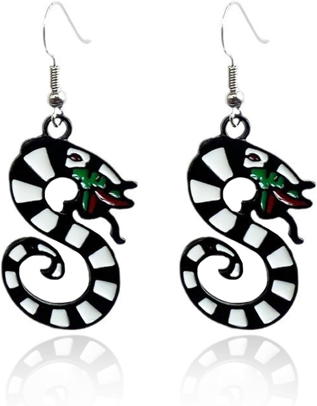 Snake Halloween Fashion Design Beetle Juice Earrings