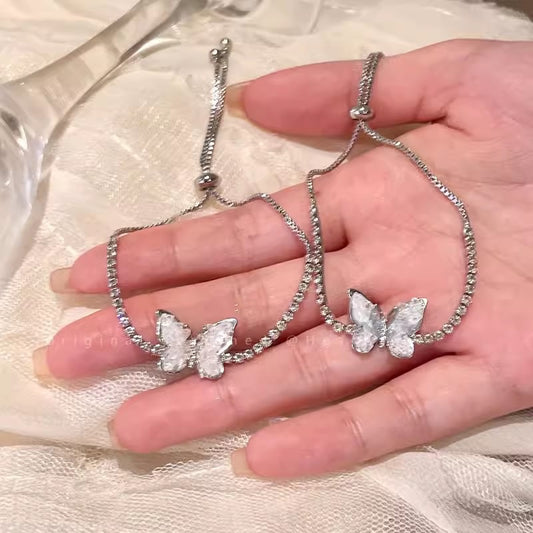 Butterfly Pull-out Female Style Girlfriends Light Luxury Minority Bracelets