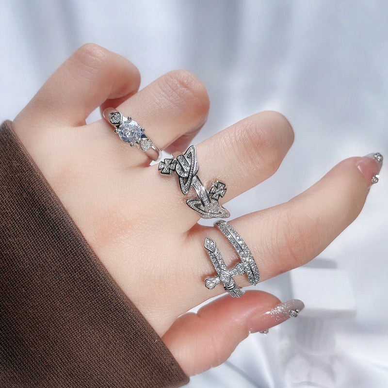 Glazed Open Female Sweet Grace Cool Affordable Luxury Fashion Rings