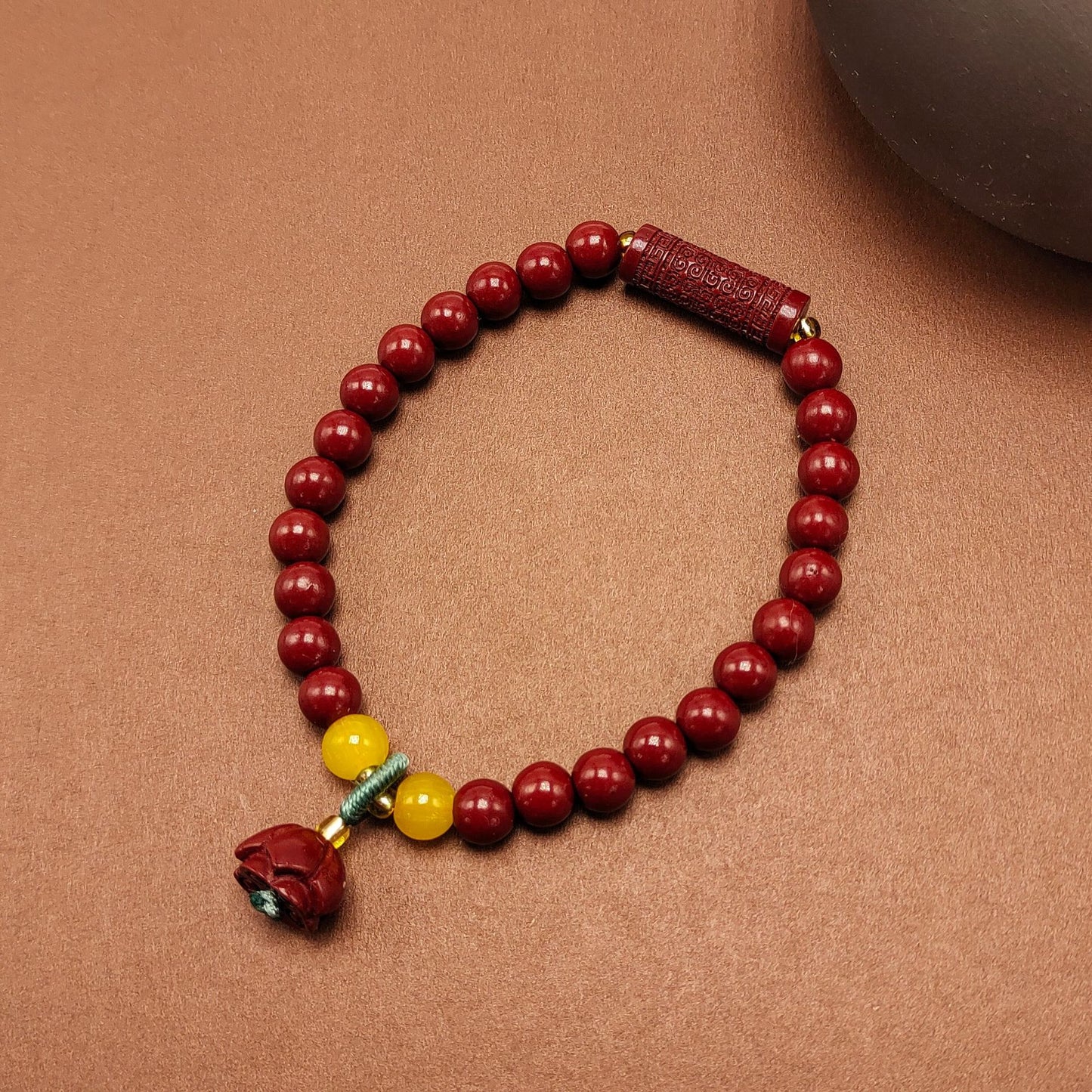 Style Cinnabar For Tassel Design Single Bracelets