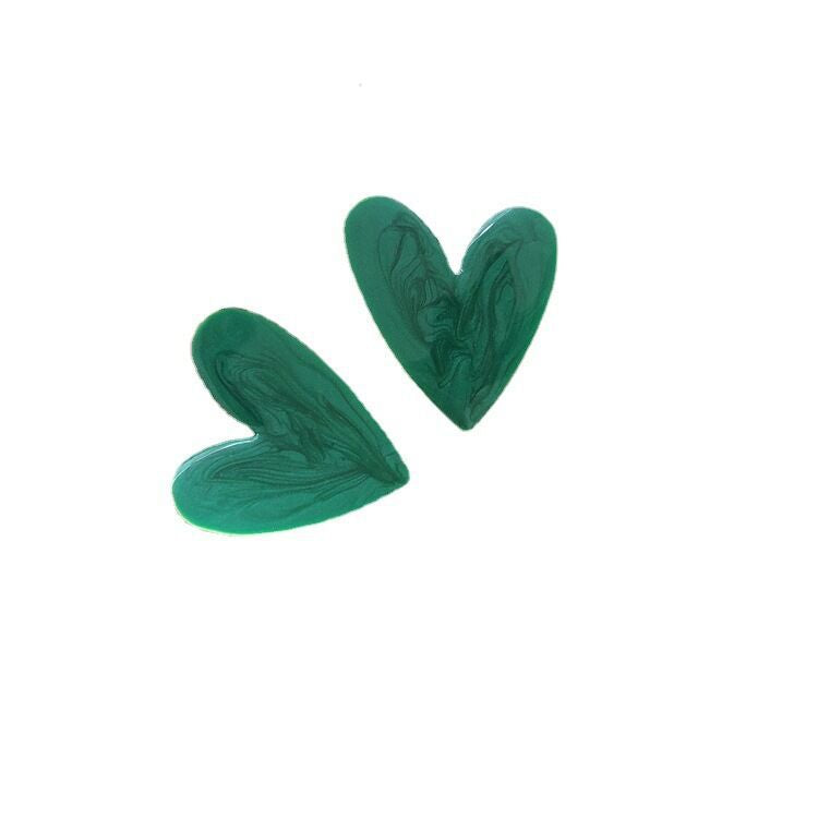 Needle Vintage Dark Green Series Korean Style Earrings