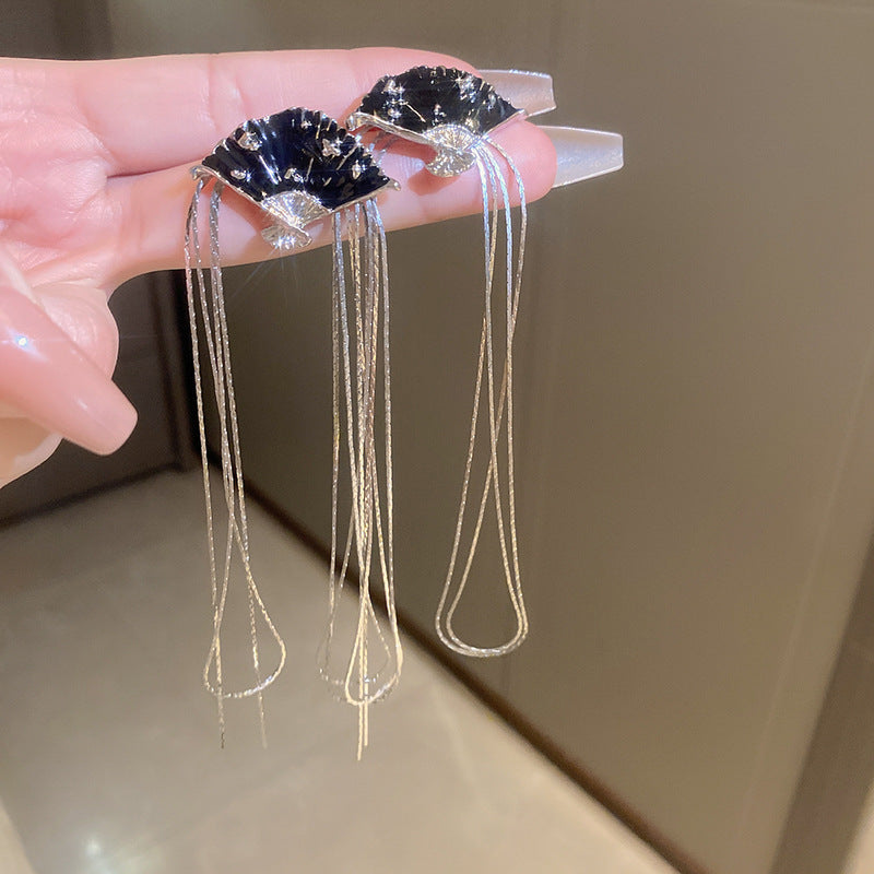 Women's Chinese Style Series Fan Han Clothing Earrings