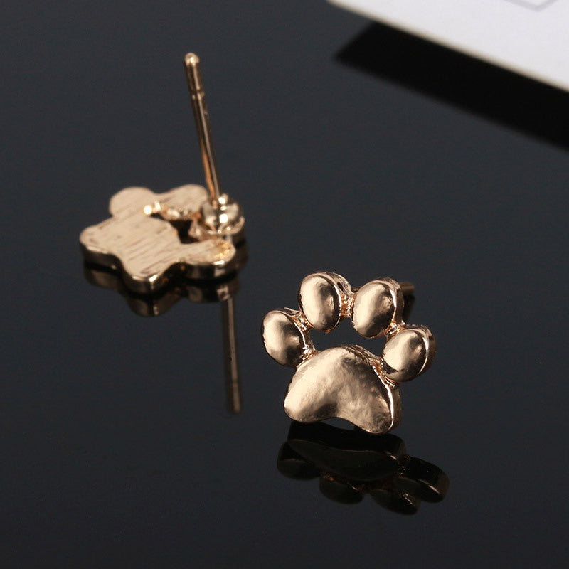 Women's Cute Cartoon Cat's Paw Ear Cat Jewelry Set
