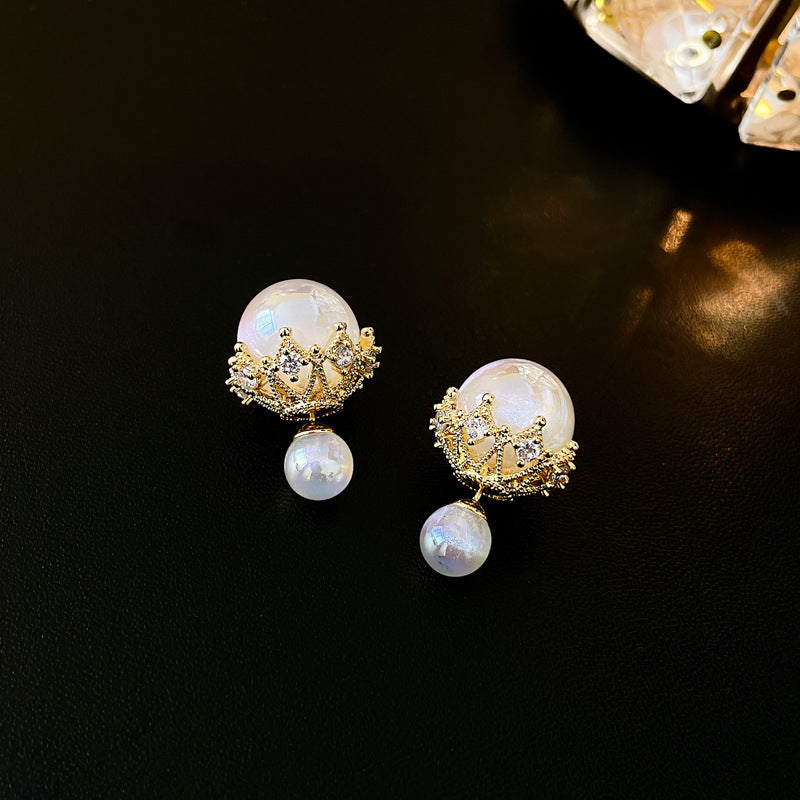 Luxury Mermaid Pearl Fashion High Sense Earrings