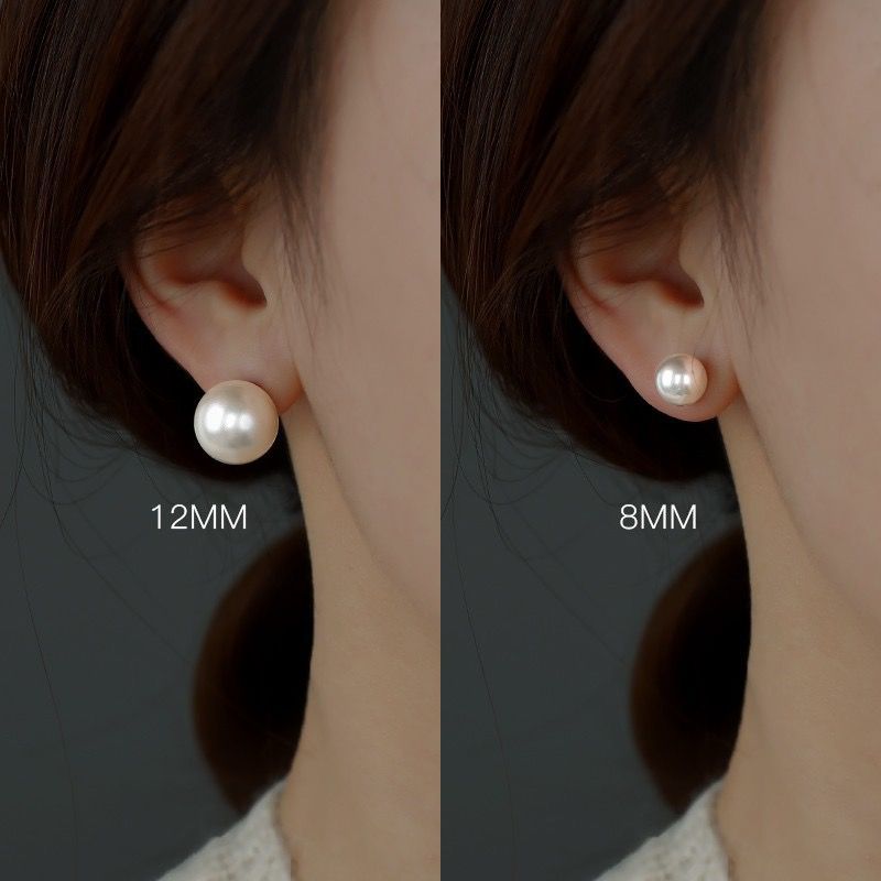 Needle Bright Pearl Female Light Luxury Earrings