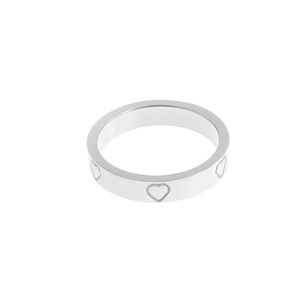 Men's Steel Retro Simple Titanium Corrosion Does Rings