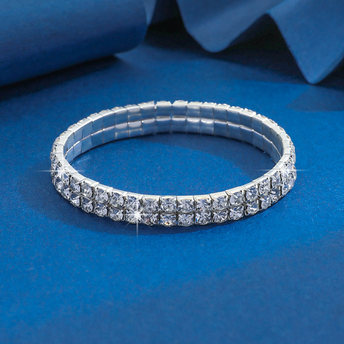 Affordable Luxury Fashion Zircon Elastic Rhinestone Bracelets