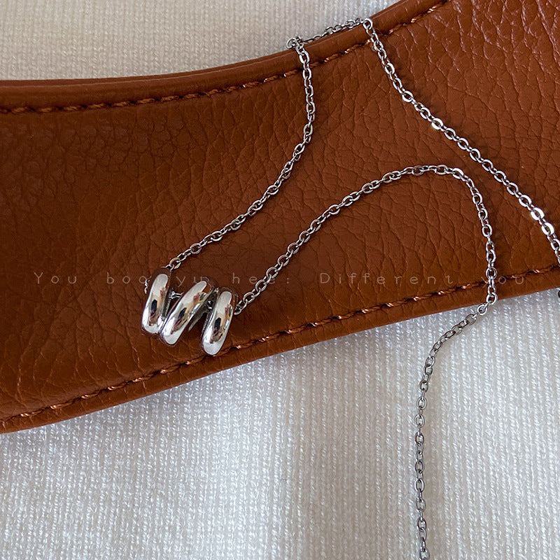 Women's Cold Style Simple Design Clavicle Chain Necklaces