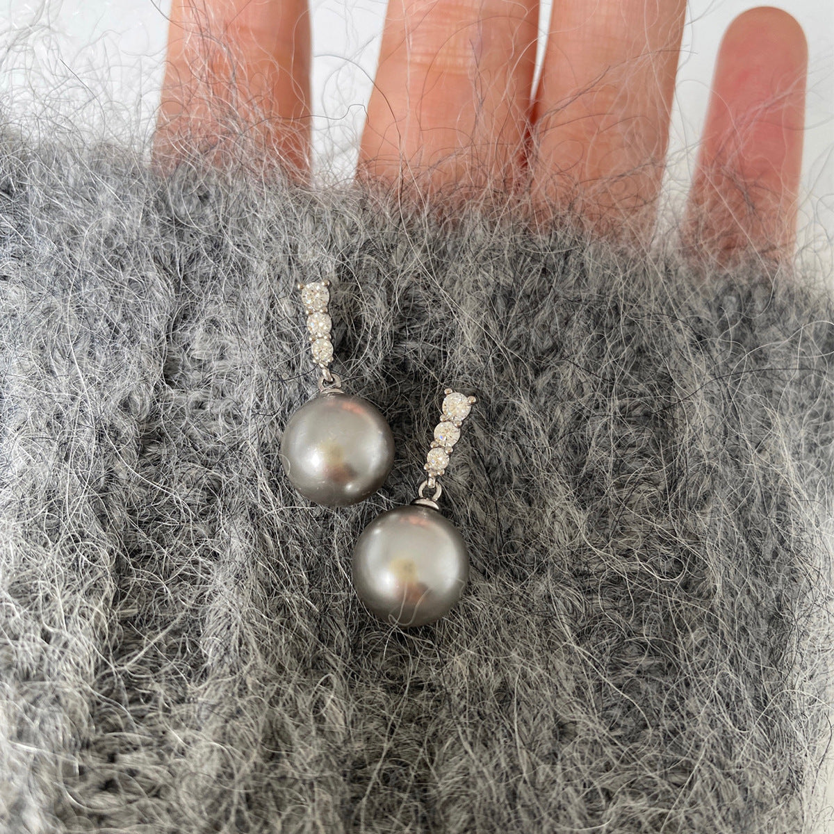 Women's Style High-grade Pearl For Sterling Sier Earrings