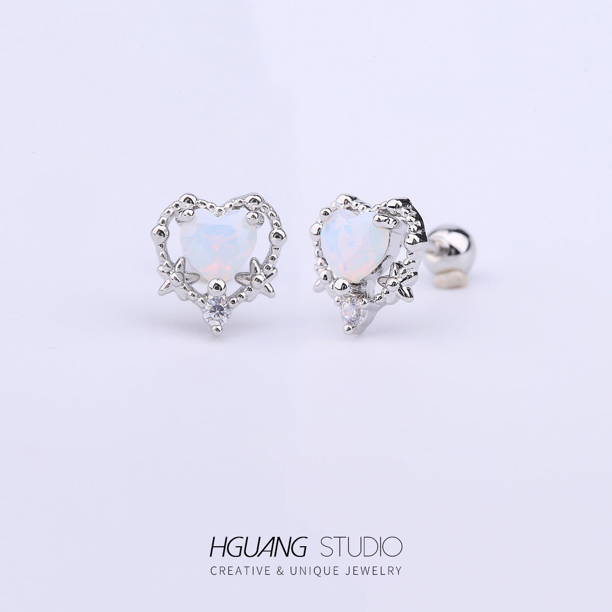 Steel Gold-plated Screw Double-headed Twist Ear Earrings