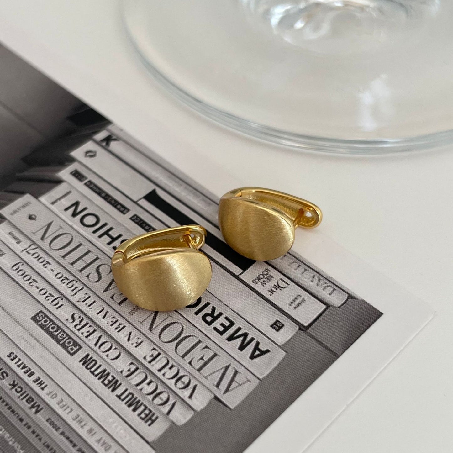 Women's Korean Style Sterling Sier Ear Simple Earrings