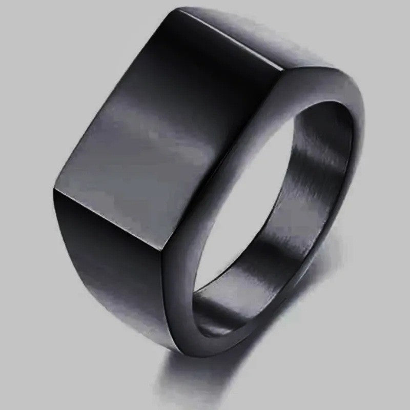 Men's Domineering Business Fashionable Guy Full Glossy Rings