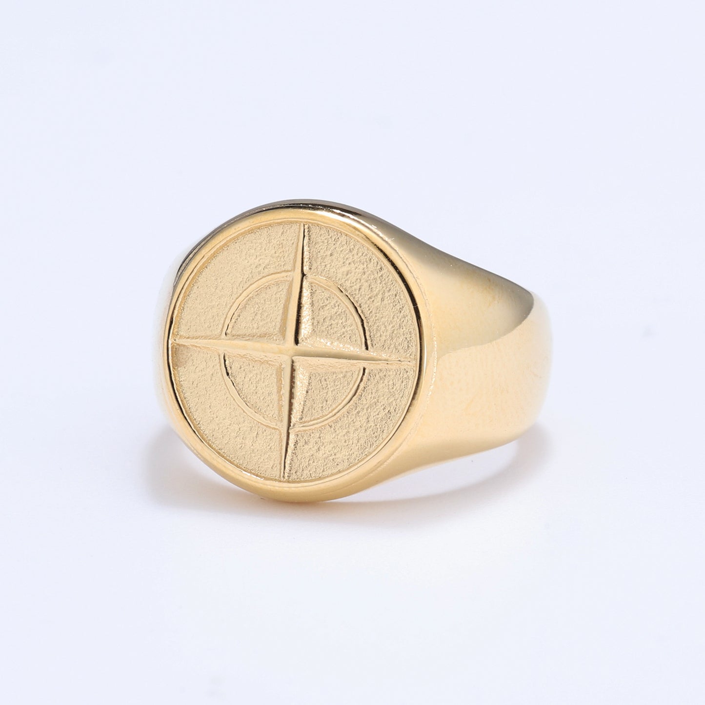 Compass Navigation Boat Anchor Shape Neutral Rings