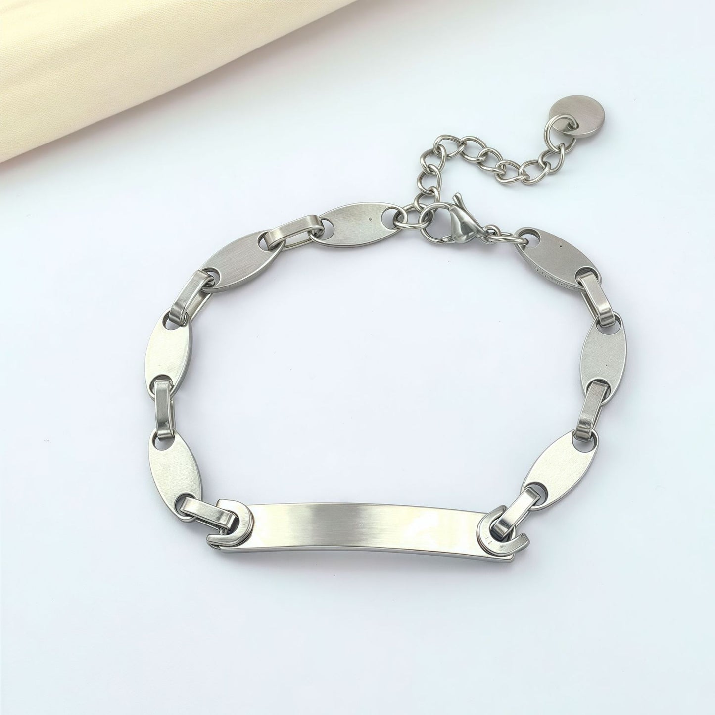 Creative Stainless Steel Curved Fashion Couple Bracelet