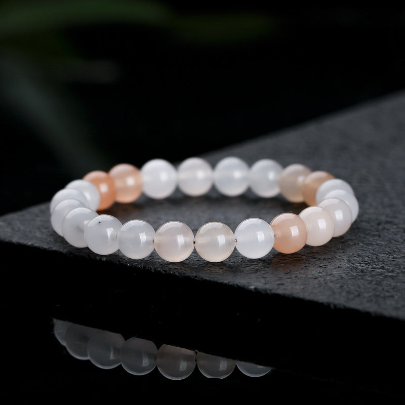 Women's Natural Jade Safety Buckle Colored Beaded Bracelets