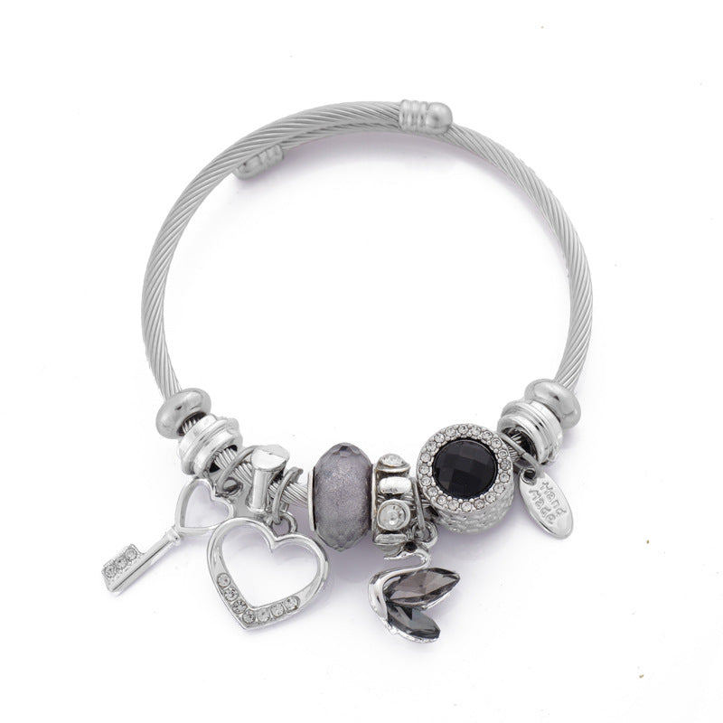 Pan Duo Swan Pull Cute Cartoon Bracelets
