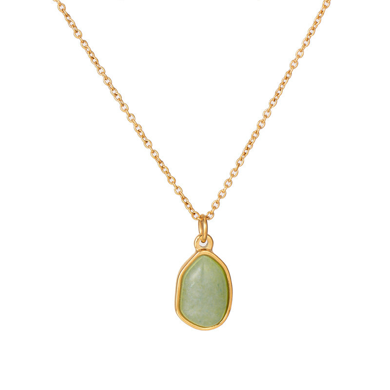 Clavicle Chain Female Titanium Steel Gold Plated Necklaces