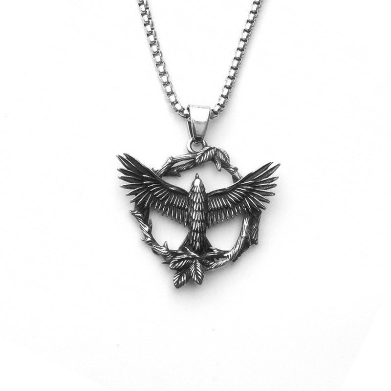 Men's Skull Titanium Steel Personality Half Face Necklaces
