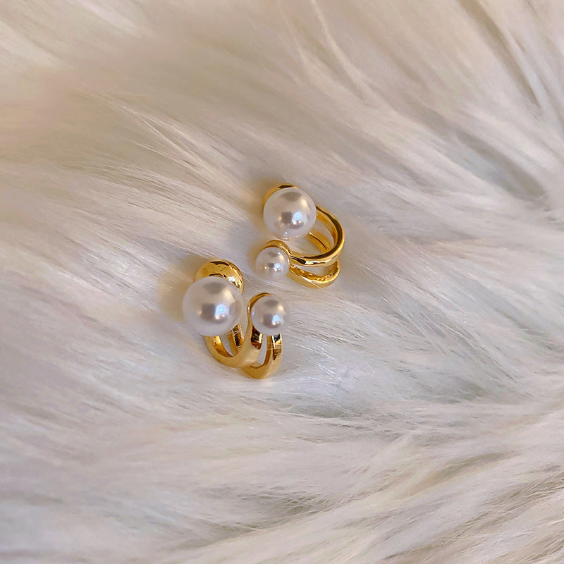 Luxury Mermaid Pearl Fashion High Sense Earrings