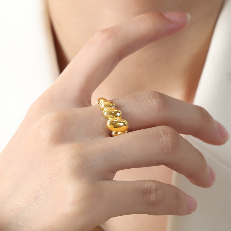 Simple Niche Casual Style Personality Ornament Geometric Rings