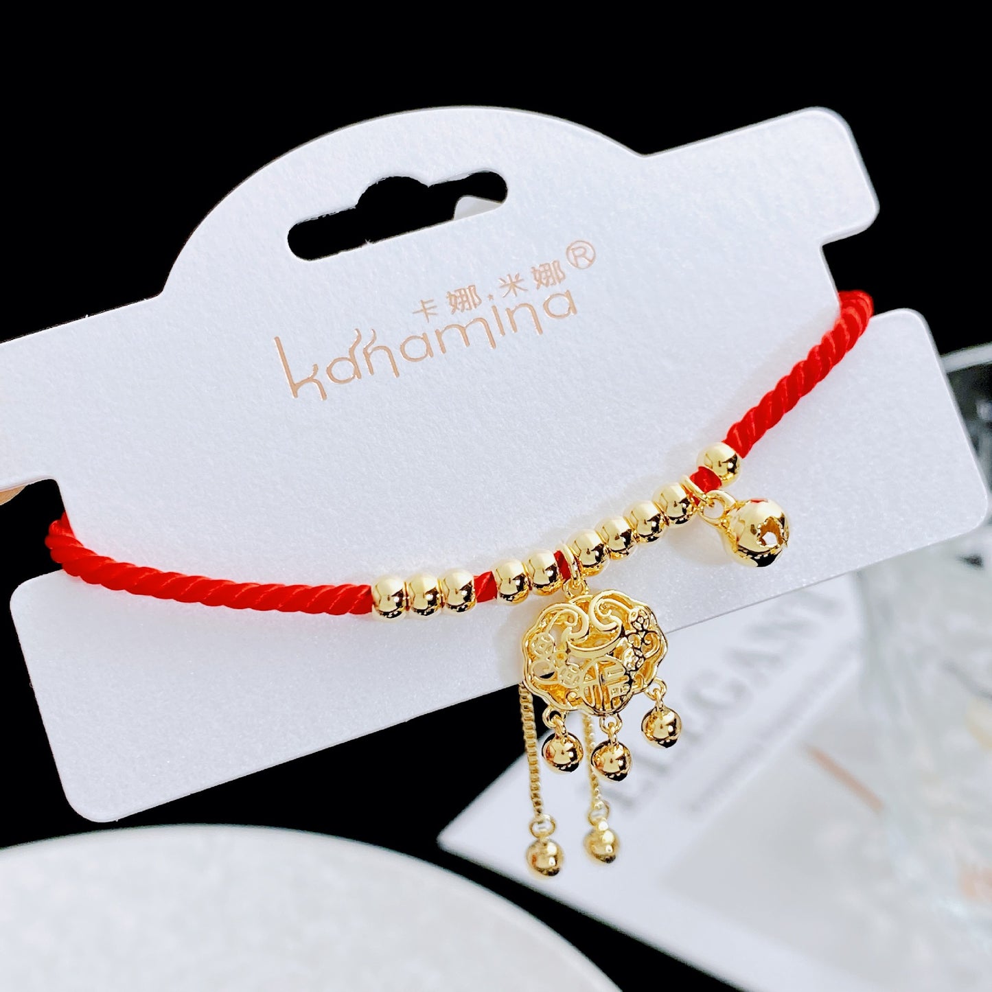Women's Fashion Life Red Rope Trendy Chinese Safety Bracelets