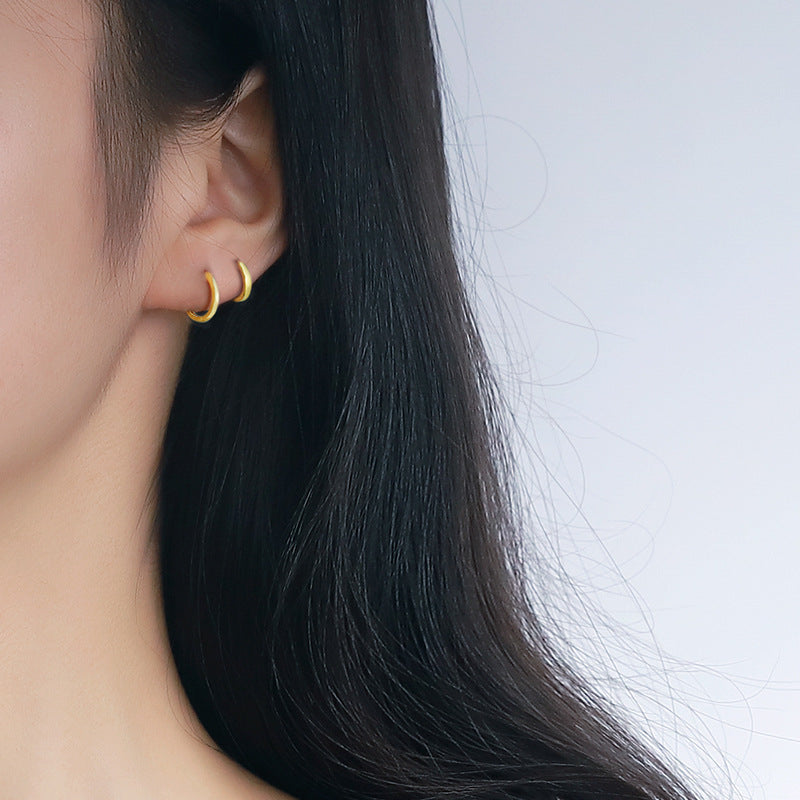 Minimalist Ear Versatile Basic Round Clip Earrings
