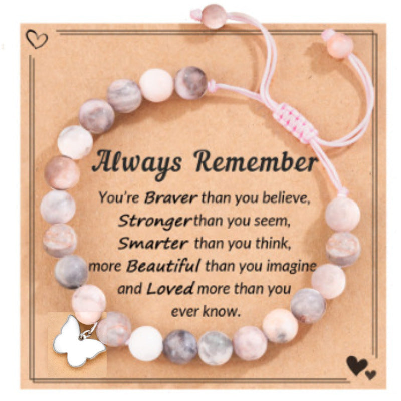 Heart Magnetic Powder Zebra Adjustable Hand Bracelets