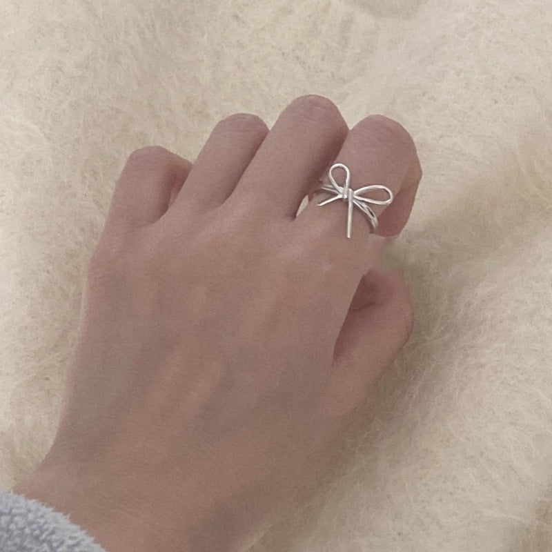 Women's Sterling Sier Style Niche High-grade Light Rings
