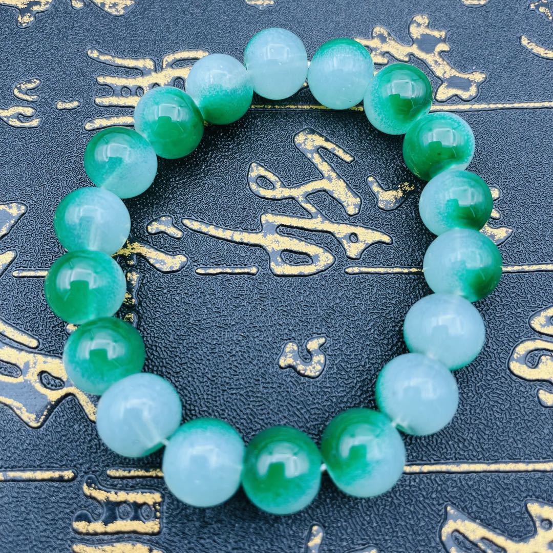 Fresh Imitation Jade Beads Glass Simple Bracelets