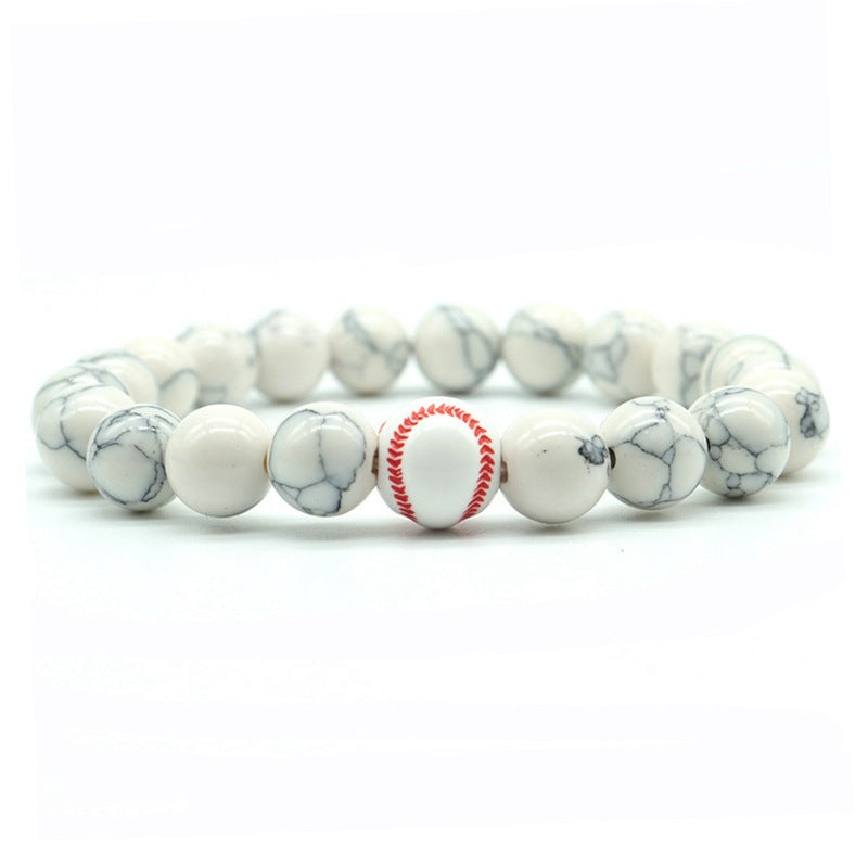 Men's Fashion Sports Fitness Casual Basketball Baseball Bracelets