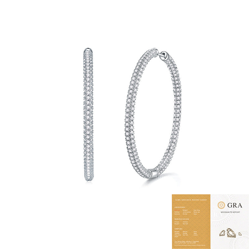 Women's Affordable Luxury Fashion Sier High-grade Temperament Earrings