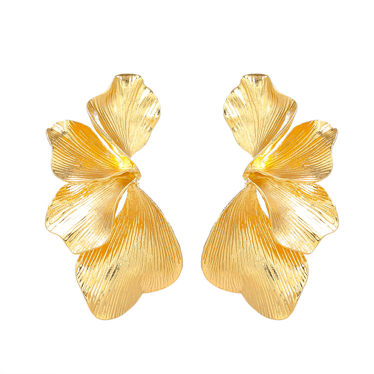 Women's Spring Alloy Flower Trendy Metal Cold Earrings