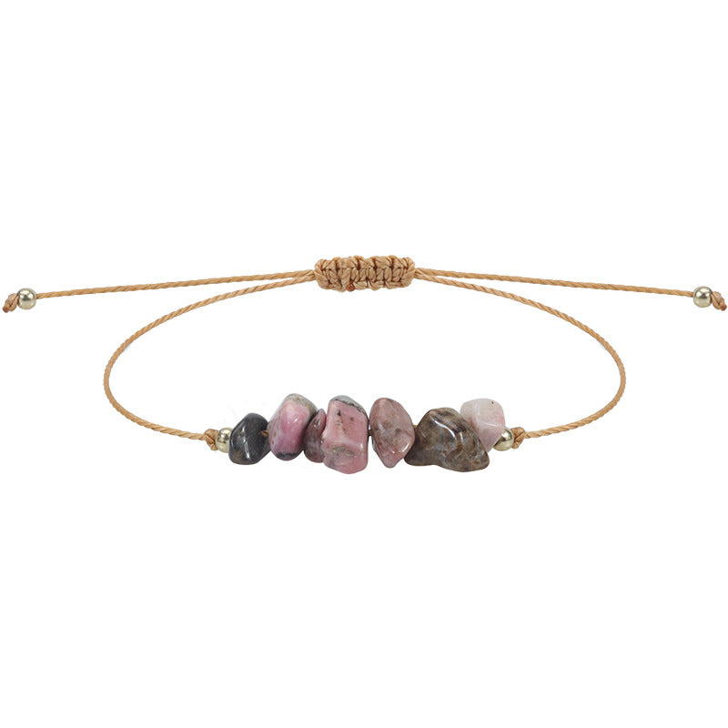 Gravel Summer Irregular Rough Stone Wax Bracelets