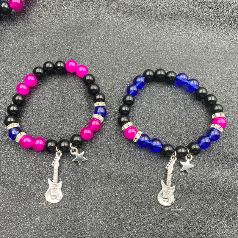 Women's Weathering Agate Magnet Suction Couples Beaded Bracelets