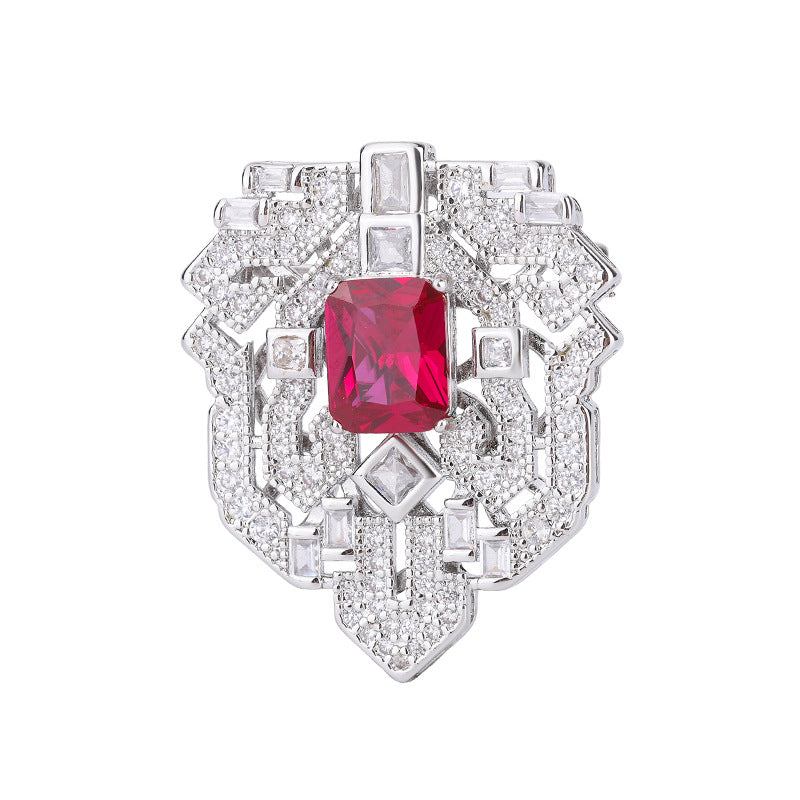 Women's Jewelry Korean Style Elegant Brooch Colored Rings