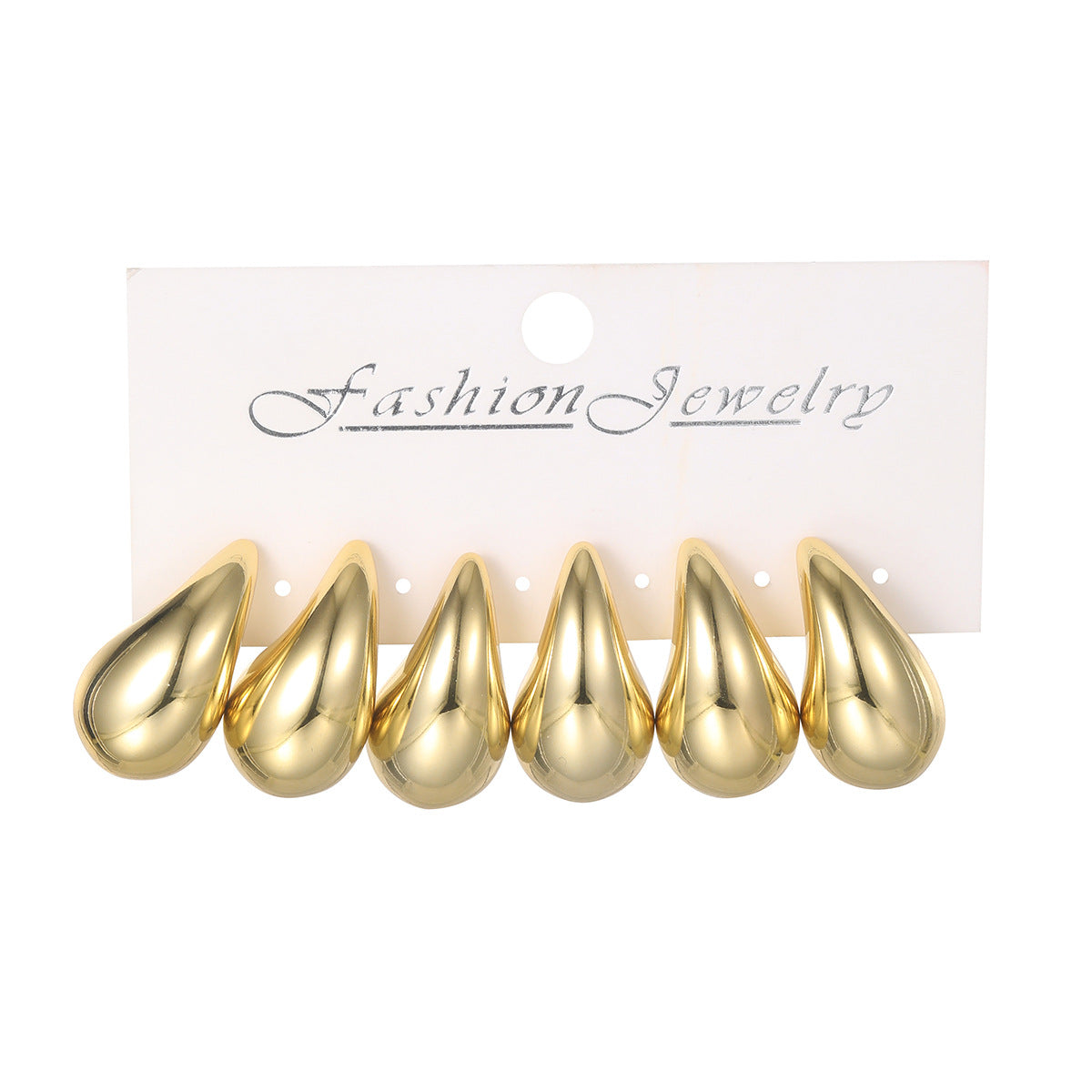 Fashion Type Water Drop Retro Exaggerated Earrings