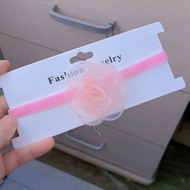 Women's Neck Band Lace Black Vintage Light Necklaces