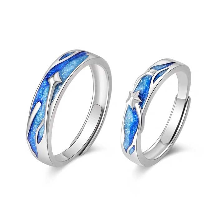 Epoxy Oath Of Love Wedding Valentine's Rings