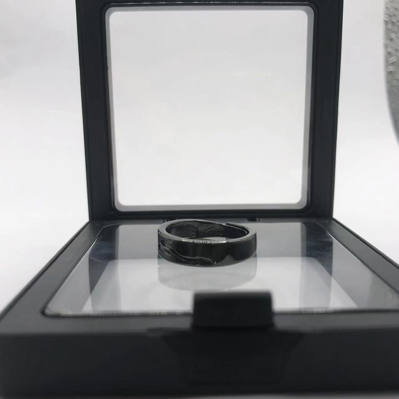 Foam Sier Couple Personality Ancient Style Rings