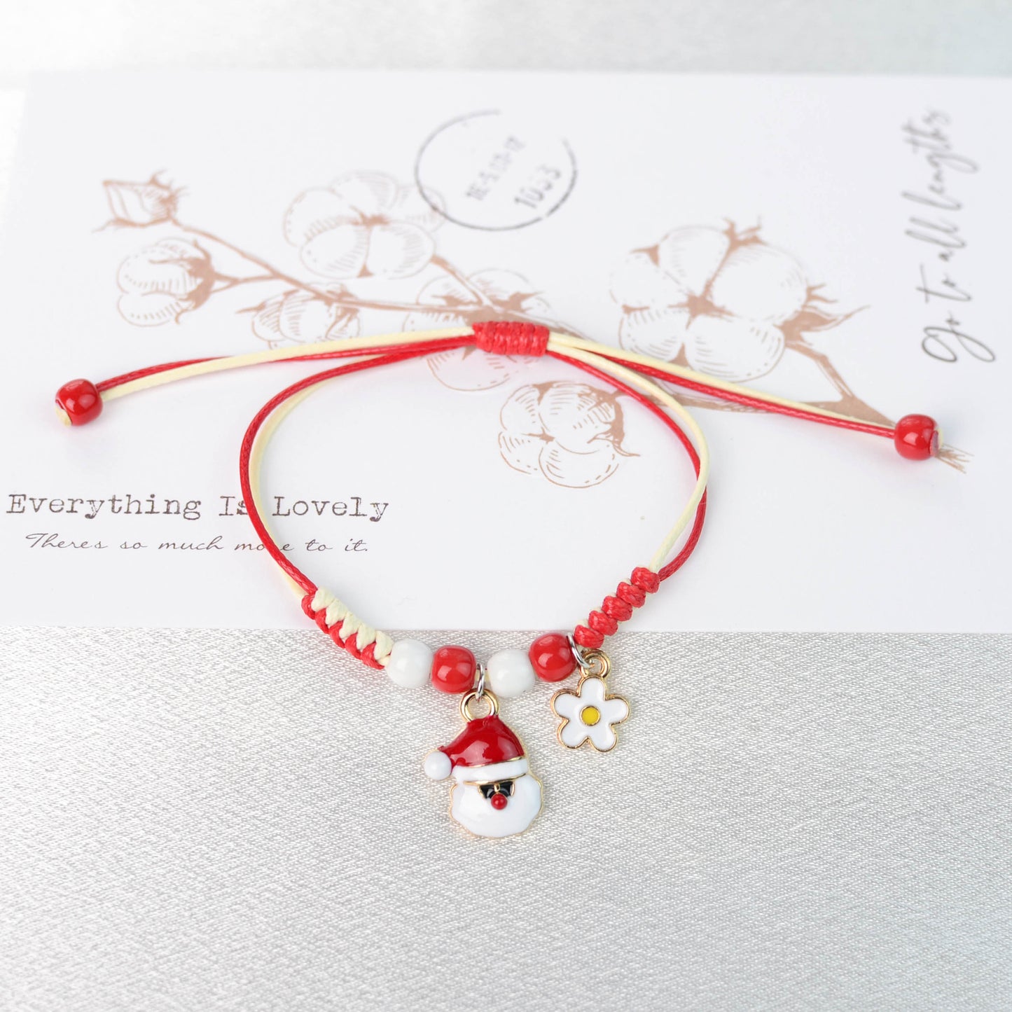 Glamorous Fashion Christmas Woven Santa Claus Bracelets