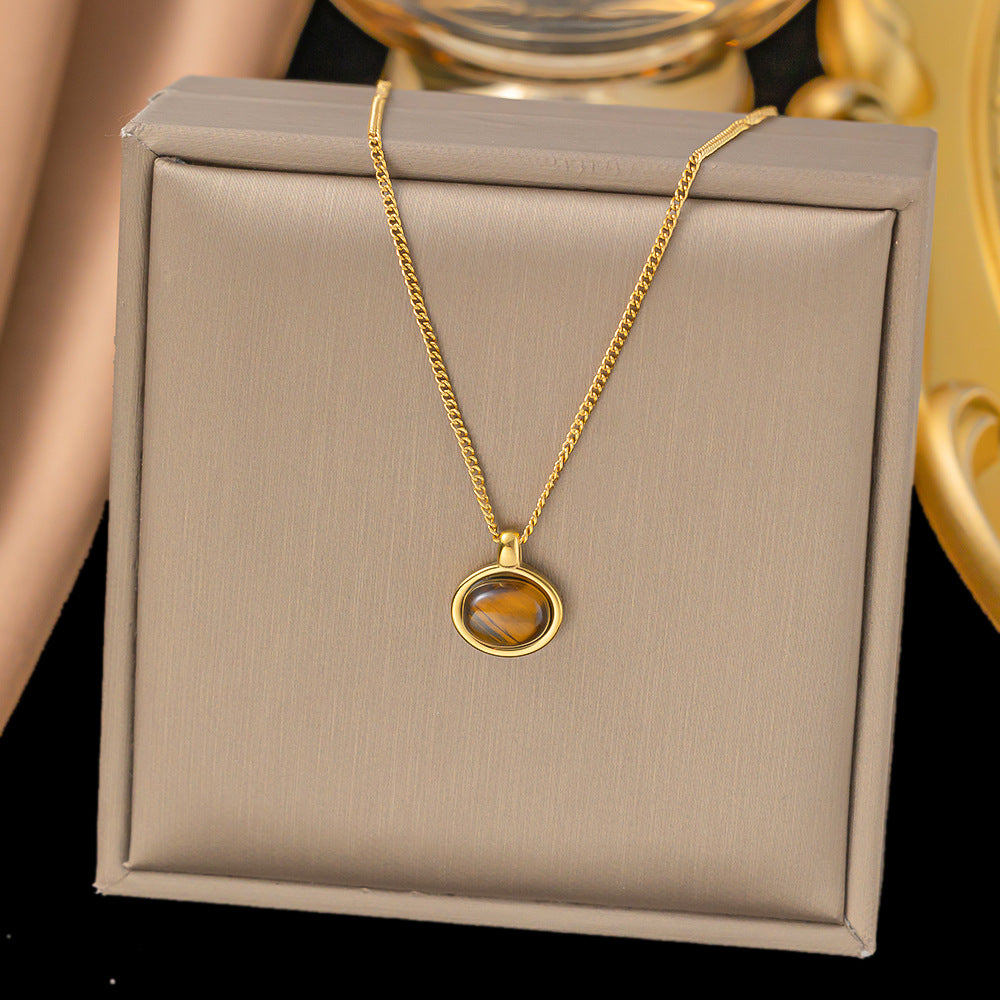 Titanium Steel Sweater Chain Light Luxury Necklaces