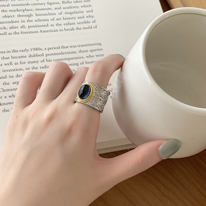 Women's & Men's Totem White Chalcedony Female Affordable Luxury Rings