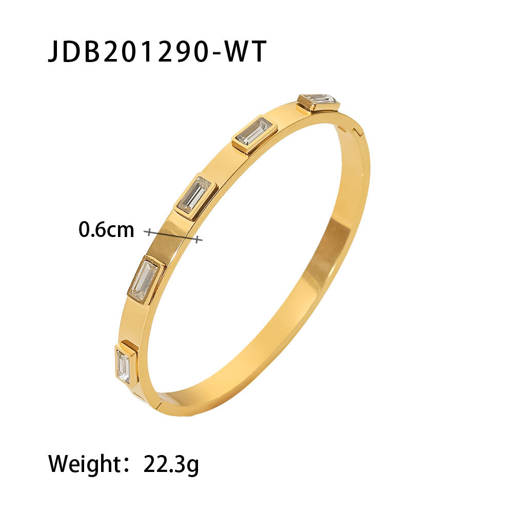 Women's Stainless Steel Zircon Fashion Vintage Titanium Bracelets